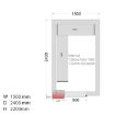 Picture of Tefcold CRNF1524Freezer Room (Freezing) H2200 x W1500 x D2400 - CRNF1524