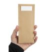 Picture of Europochette Brown Cutlery Pouch with White Napkin (Pack of 500) - CK235