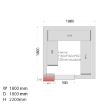 Picture of Tefcold CRNF1818 Freezer Room (Freezing) H2200 x W1800 x D1800 - CRNF1818
