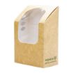 Picture of Vegware Compostable Kraft Tortilla Wrap Boxes With PLA Window (Pack of 500) - CL705