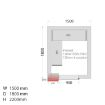 Picture of Tefcold CRNF1518 Freezer Room (Freezing) H2200 x W1500 X D1800 - CRNF1518