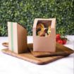 Picture of Vegware Compostable Kraft Tortilla Wrap Boxes With PLA Window (Pack of 500) - CL705