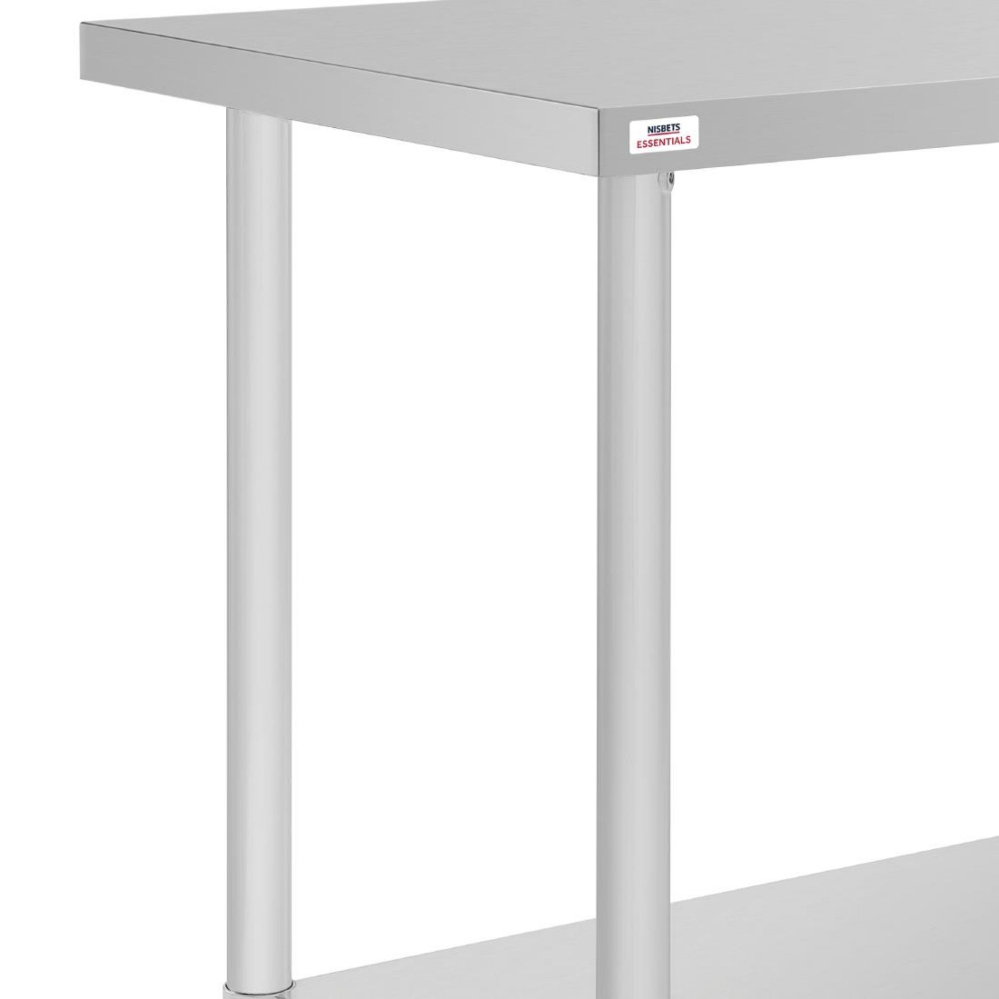 Picture of Nisbets Essentials Self Assembly Stainless Steel Table 800 x 600mm