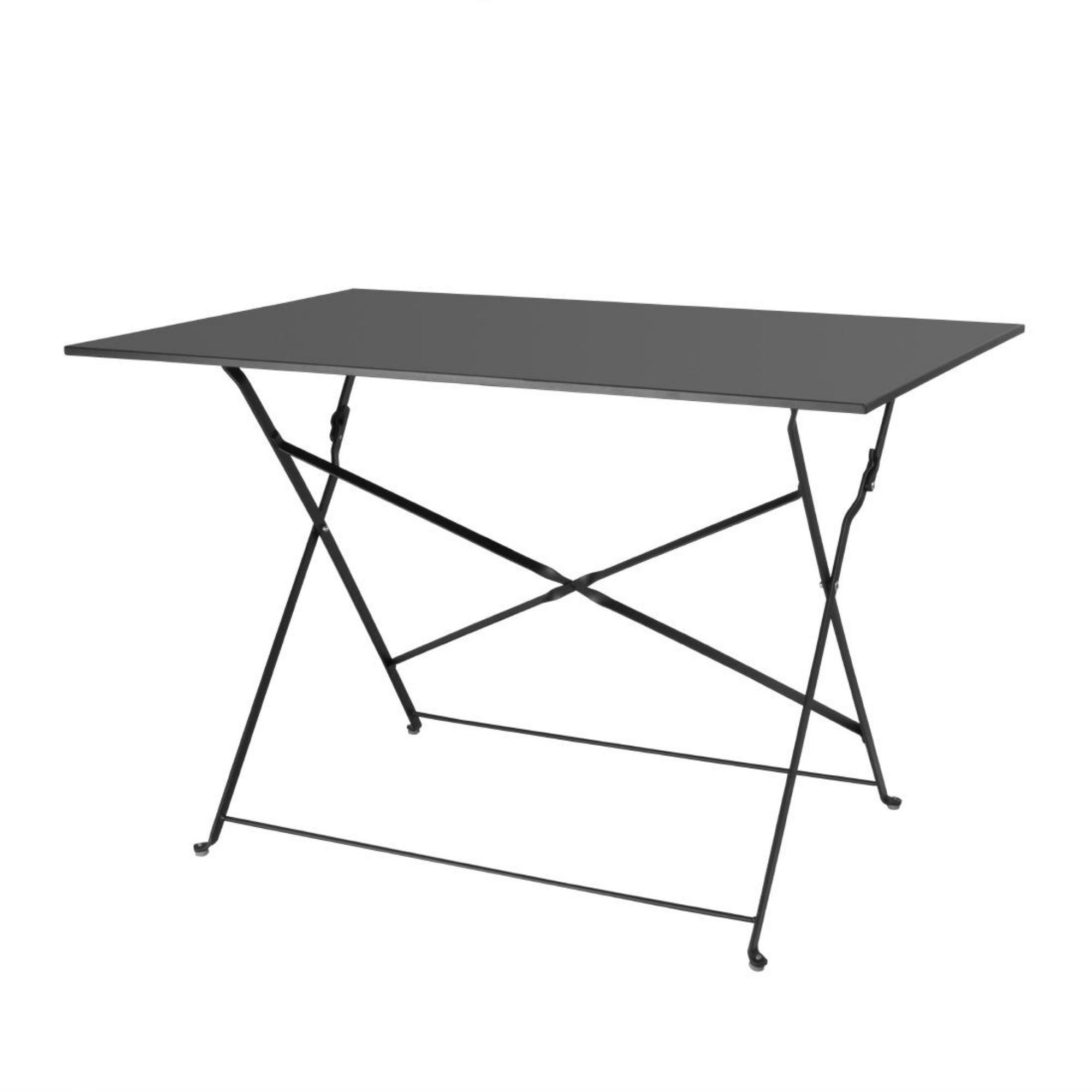 Picture of Bolero Pavement Style Folding Table Black 1100mm x 700mm - CH968