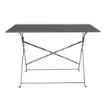 Picture of Bolero Pavement Style Folding Table Black 1100mm x 700mm - CH968