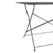 Picture of Bolero Pavement Style Folding Table Black 1100mm x 700mm - CH968