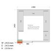 Picture of Tefcold CRPF2424 Coldroom (Cooling) H2200 x W2400 x D2400 - CRPF2424