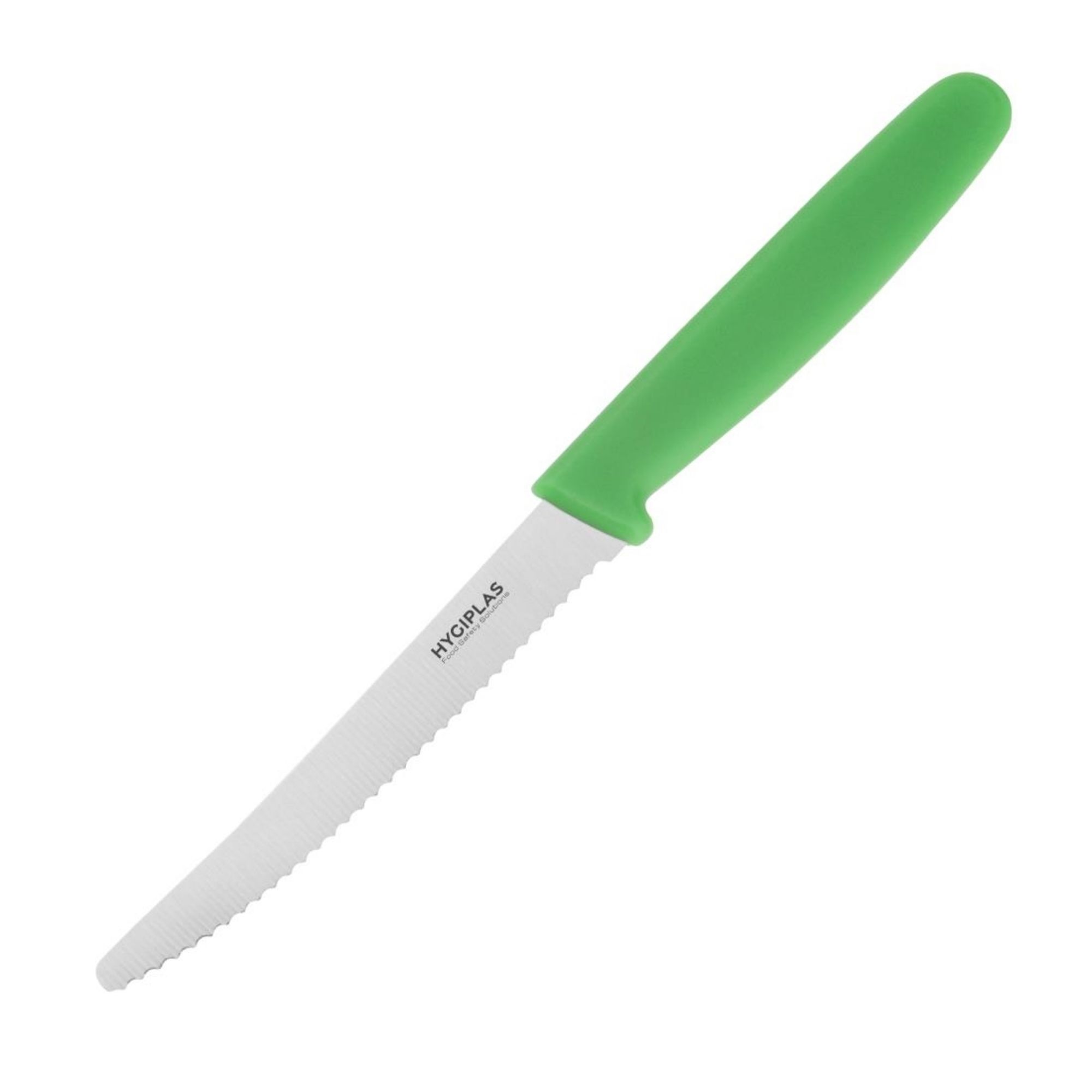 Picture of Hygiplas Serrated Tomato Knife Green 10.5cm - CF898