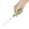 Picture of Hygiplas Serrated Tomato Knife Green 10.5cm - CF898