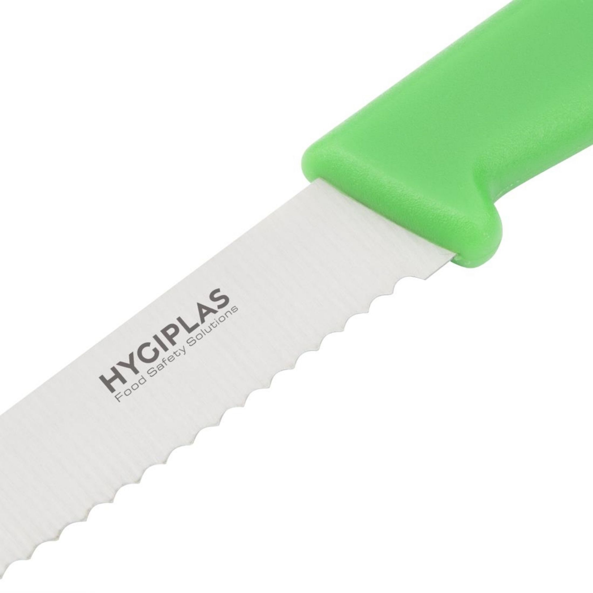 Picture of Hygiplas Serrated Tomato Knife Green 10.5cm