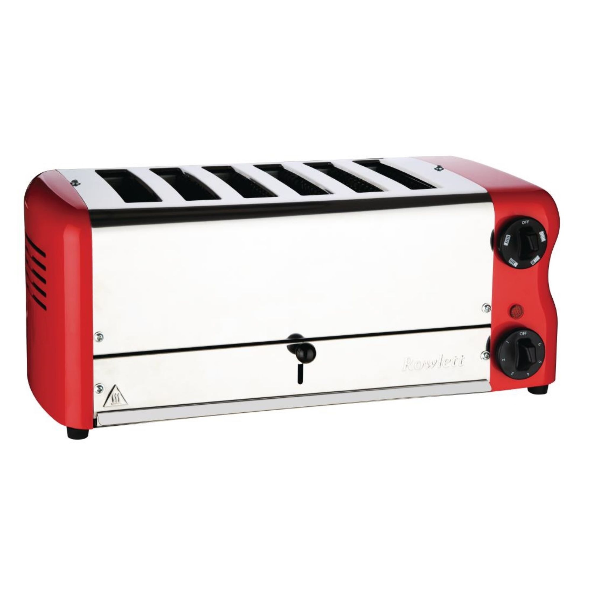 Picture of Rowlett Esprit 6 Slot Toaster Traffic Red w/2x Additional Elements & Sandwich Cage - CH188
