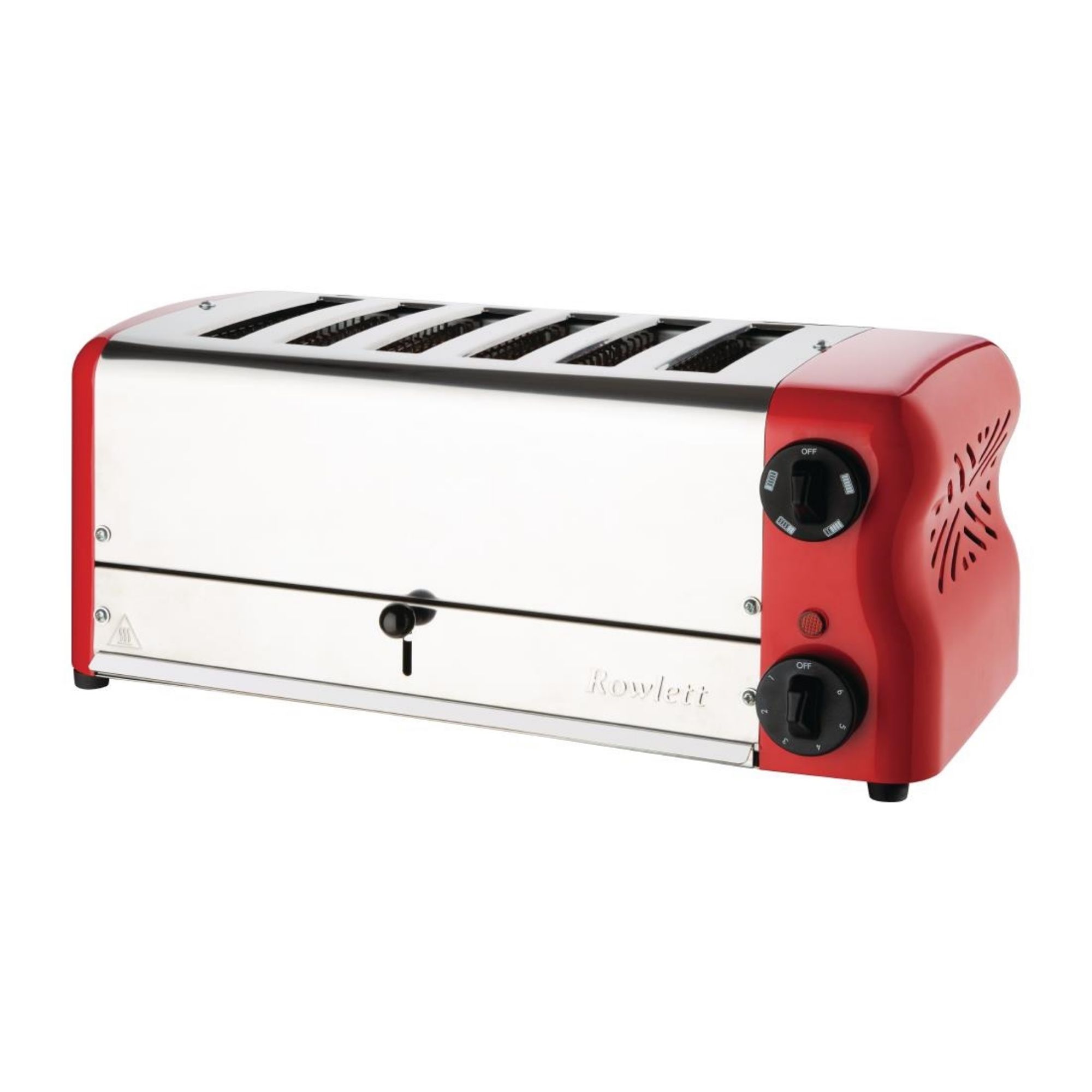 Picture of Rowlett Esprit 6 Slot Toaster Traffic Red w/2x Additional Elements & Sandwich Cage