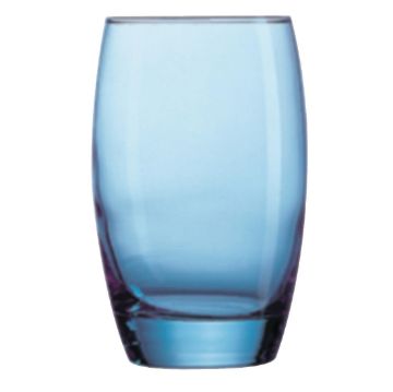 Picture of Arcoroc Salto Ice Blue Hi Balls Glasses 350ml (Pack of 24)