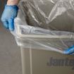 Picture of Jantex Medium Duty Recycled Bin Bag 12kg 90 ltr Clear (Pack of 200) - CH156