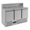 Picture of CombiSteel Pizza Preparation Counter 3 Doors with 11 Topping Unt - 7950.0065