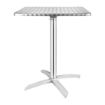 Picture of Bolero Square Flip Top Table Stainless Steel 600mm - CG838