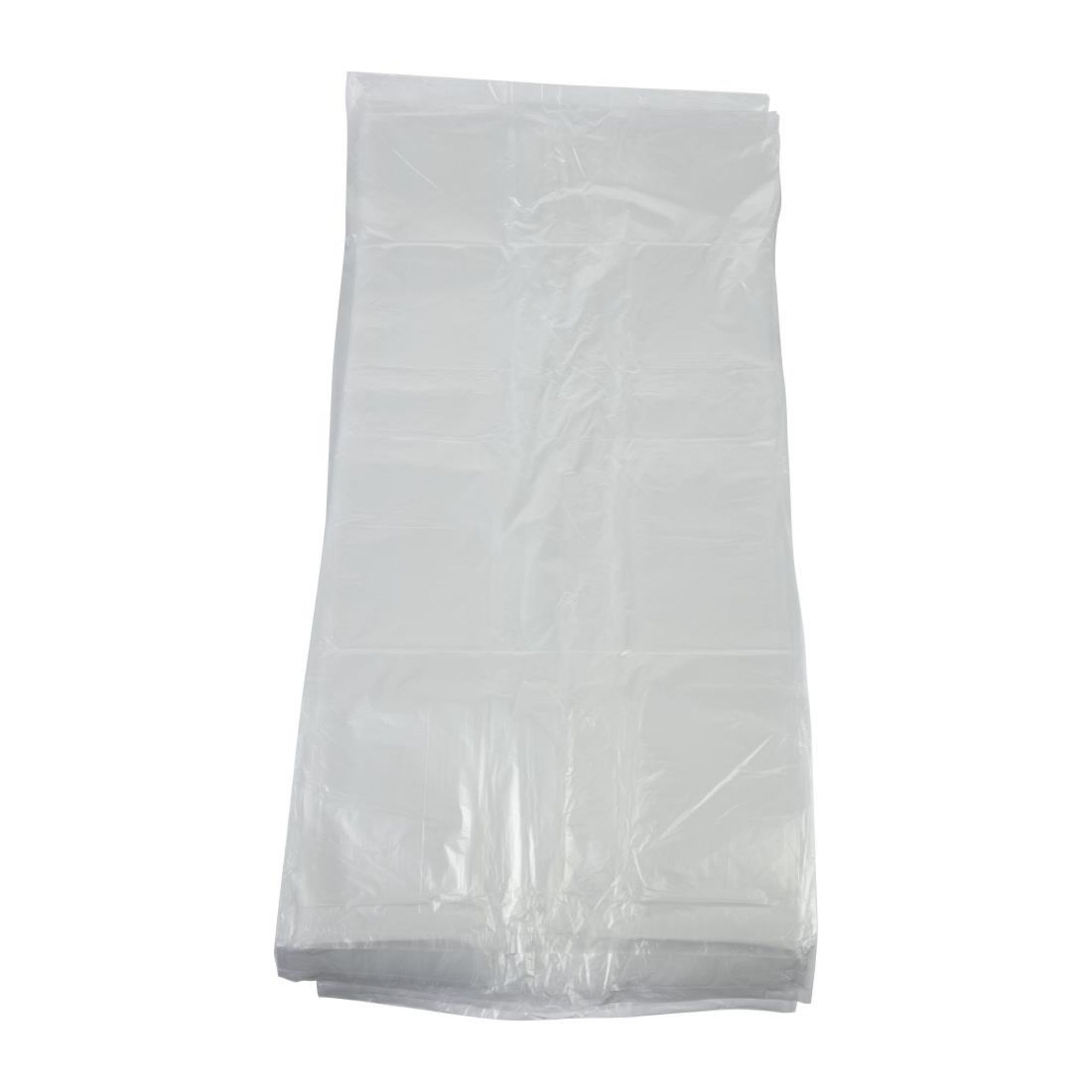 Picture of Jantex Light Duty Recycled Bin Bag 10kg 80ltr Clear (Pack of 200)