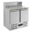Picture of CombiSteel Pizza Preparation Counter 2 Doors with 7 Topping Unit - 7950.0070