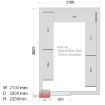 Picture of Tefcold CRNF2424 Freezer Room (Freezing) H2200 x W2400 x D2400 - CRNF2424