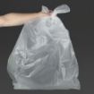 Picture of Jantex Heavy Duty Recycled Clear Bin Bags 120Ltr (100 Pack) - HW686