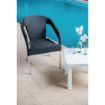 Picture of Bolero Wicker Wraparound Bistro Chairs Charcoal (Pack of 4) - CG223