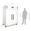 Picture of Polar G-Series Upright Double Door Freezer 1200Ltr White - CD616