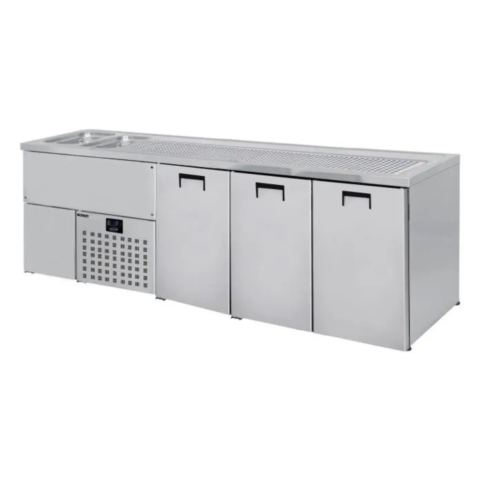 Picture of CombiSteel Beer Counter 3 Doors 2 Sinks Left Motor - 7489.5345