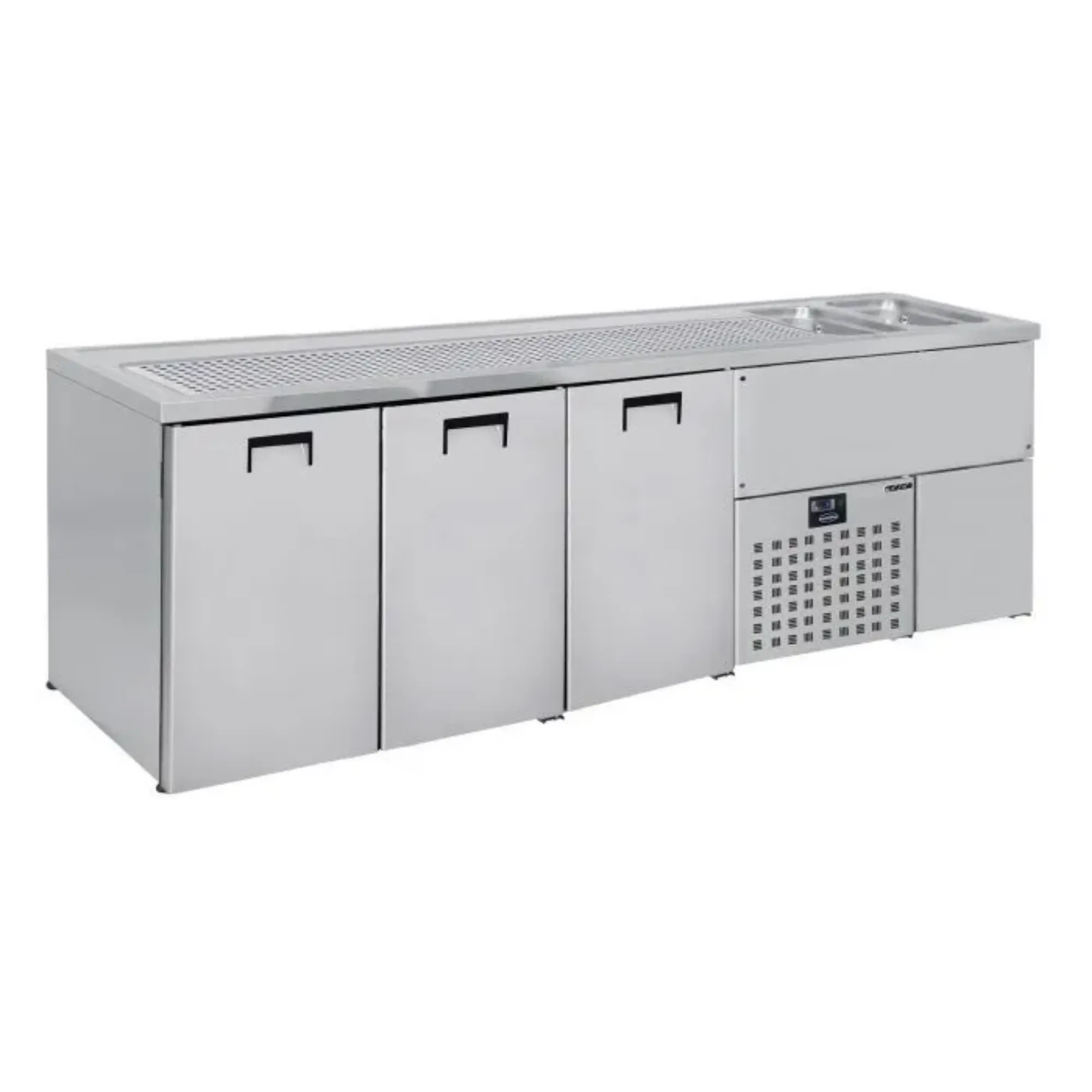 Picture of CombiSteel Beer Counter 3 Doors 2 Sinks Right Motor - 7489.5340