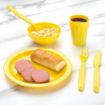Picture of Olympia Kristallon Polycarbonate Bowls Yellow 102mm (Pack of 12) - CE274