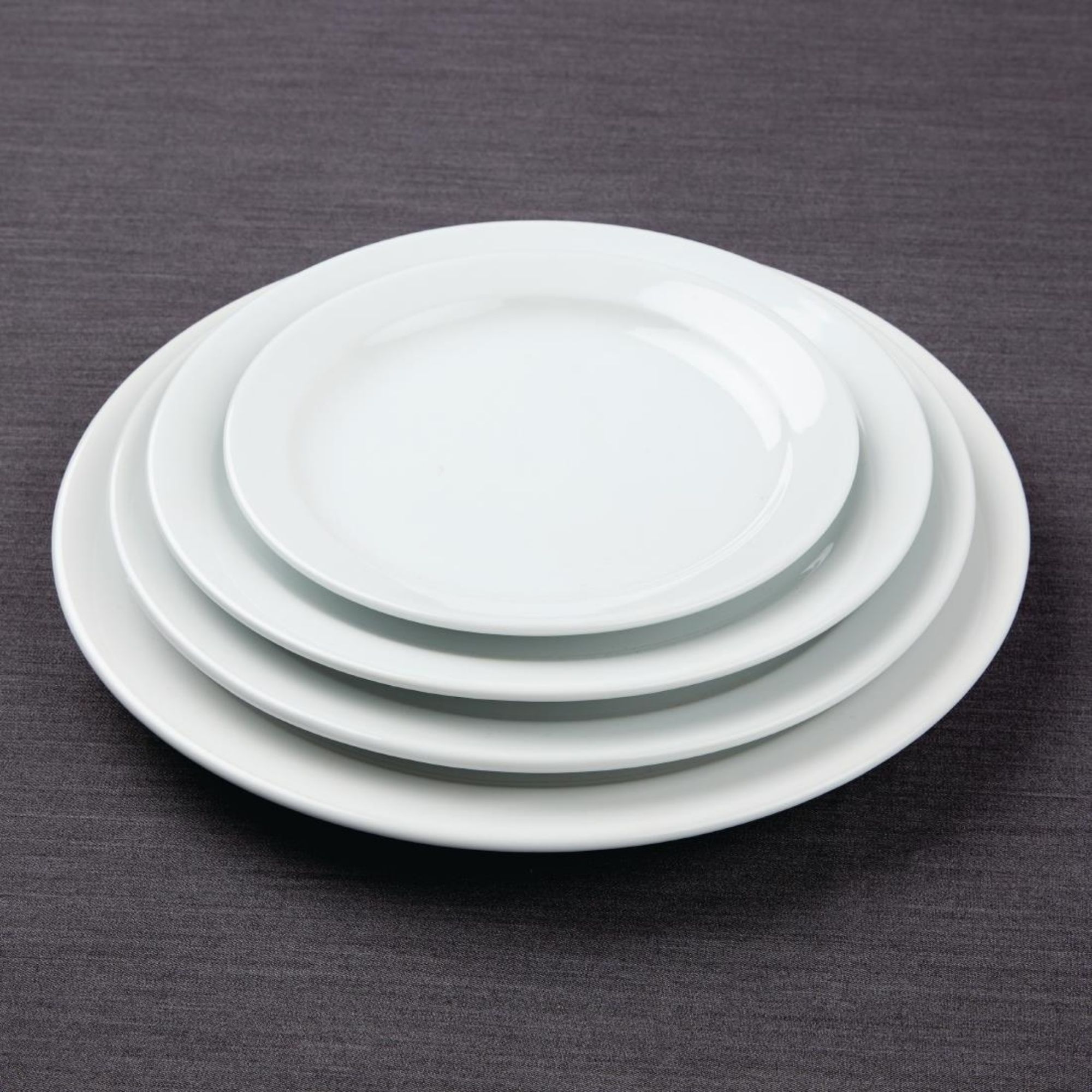 Picture of Olympia Athena Narrow Rimmed Plates 284mm (Pack of 6)