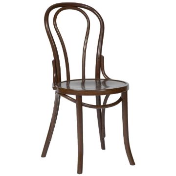 Picture of Fameg Bentwood Bistro Side Chairs Walnut Finish (Pack of 2)