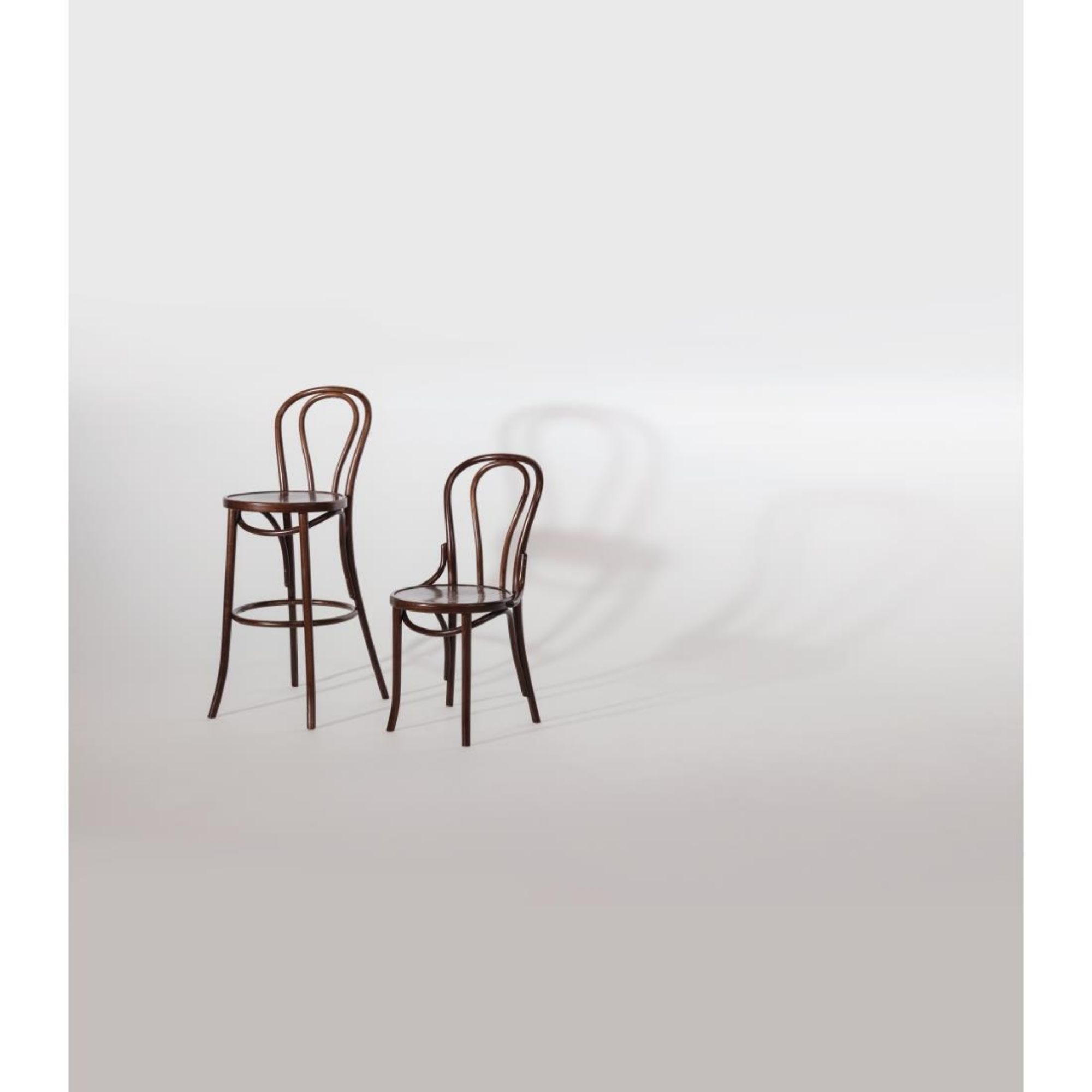Picture of Fameg Bentwood Bistro Side Chairs Walnut Finish (Pack of 2)