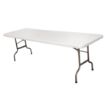 Picture of Bolero Rectangular Centre Folding Table White 8ft (Single) - CF375