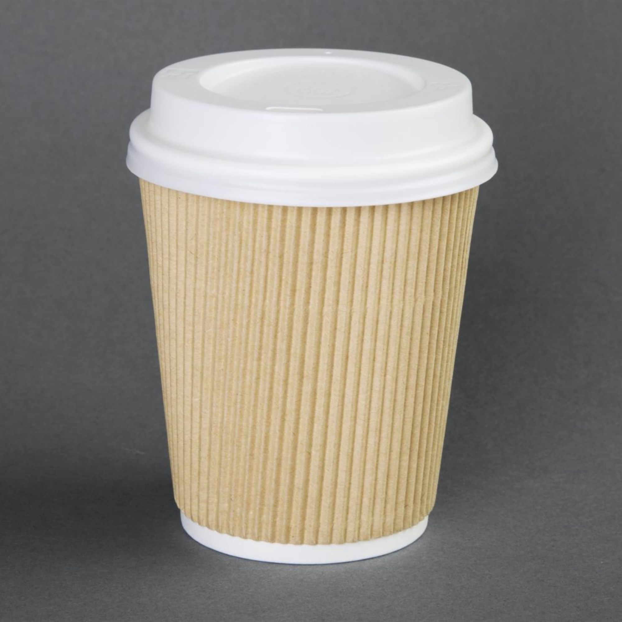 Picture of Fiesta Recyclable Coffee Cup Lids White 340ml / 12oz and 455ml / 16oz (50 Pack)