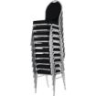 Picture of Bolero Oval Back Banquet Chairs Grey & Black (Pack of 4) - CE142