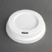 Picture of Fiesta Recyclable Coffee Cup Lids White 225ml / 8oz (Pack of 50) - CE263