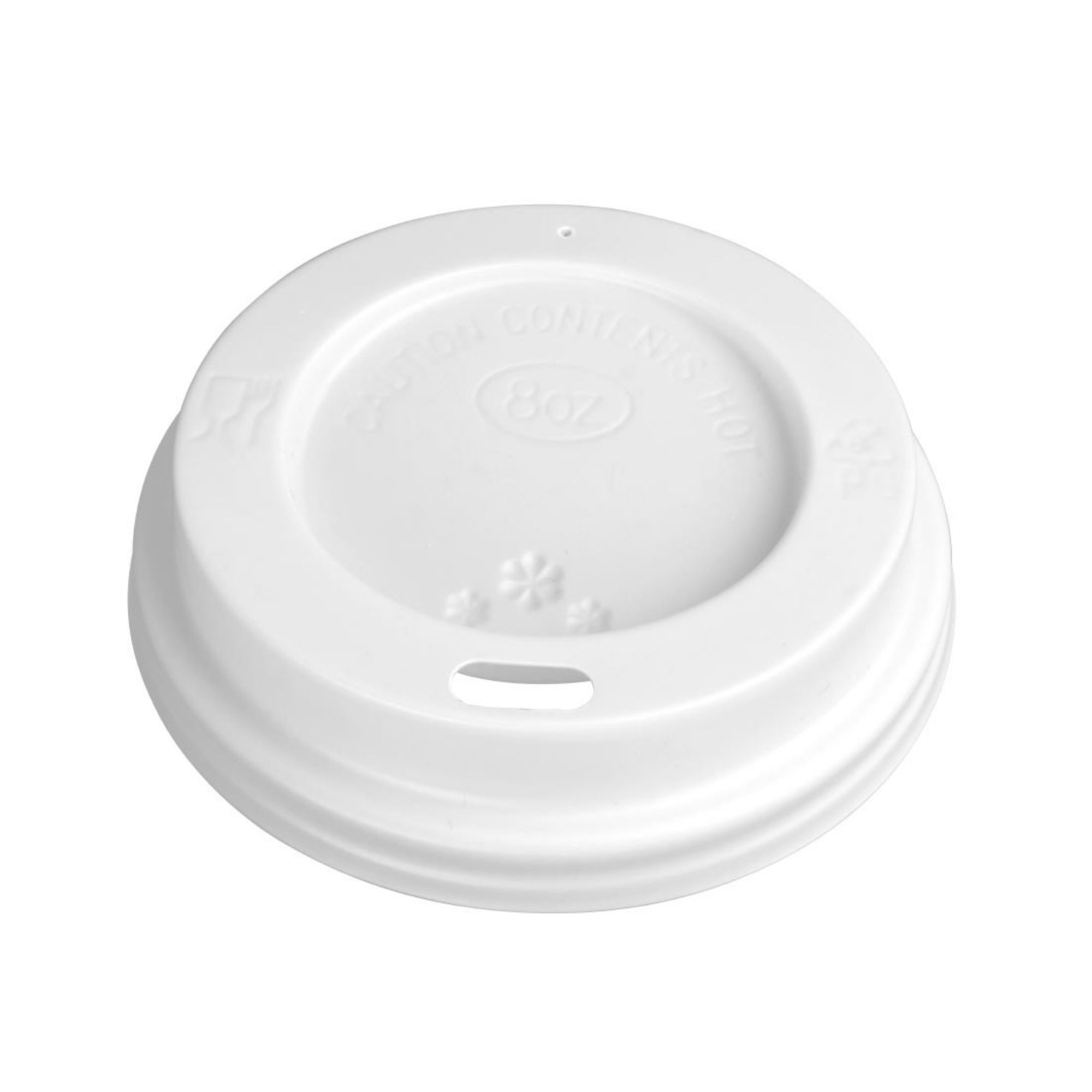 Picture of Fiesta Recyclable Coffee Cup Lids White 225ml / 8oz (Pack of 50)