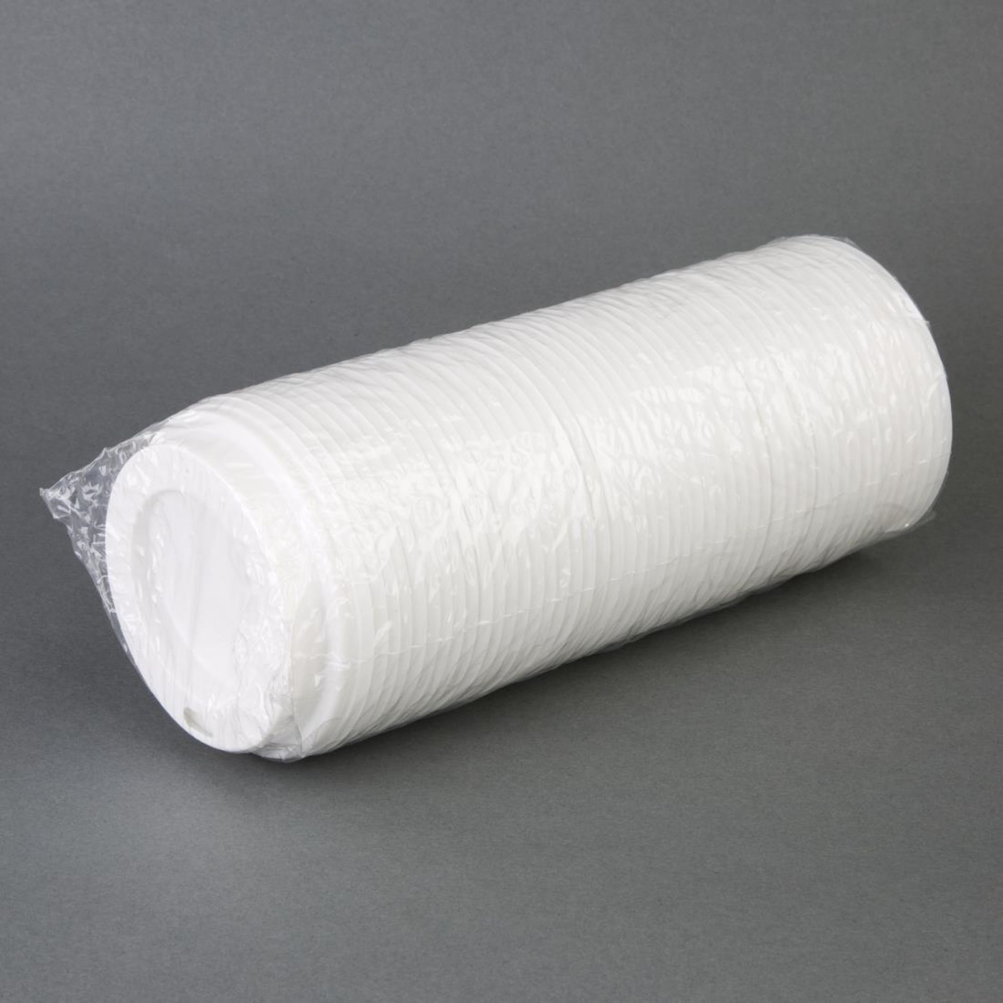 Picture of Fiesta Recyclable Coffee Cup Lids White 225ml / 8oz (Pack of 50)