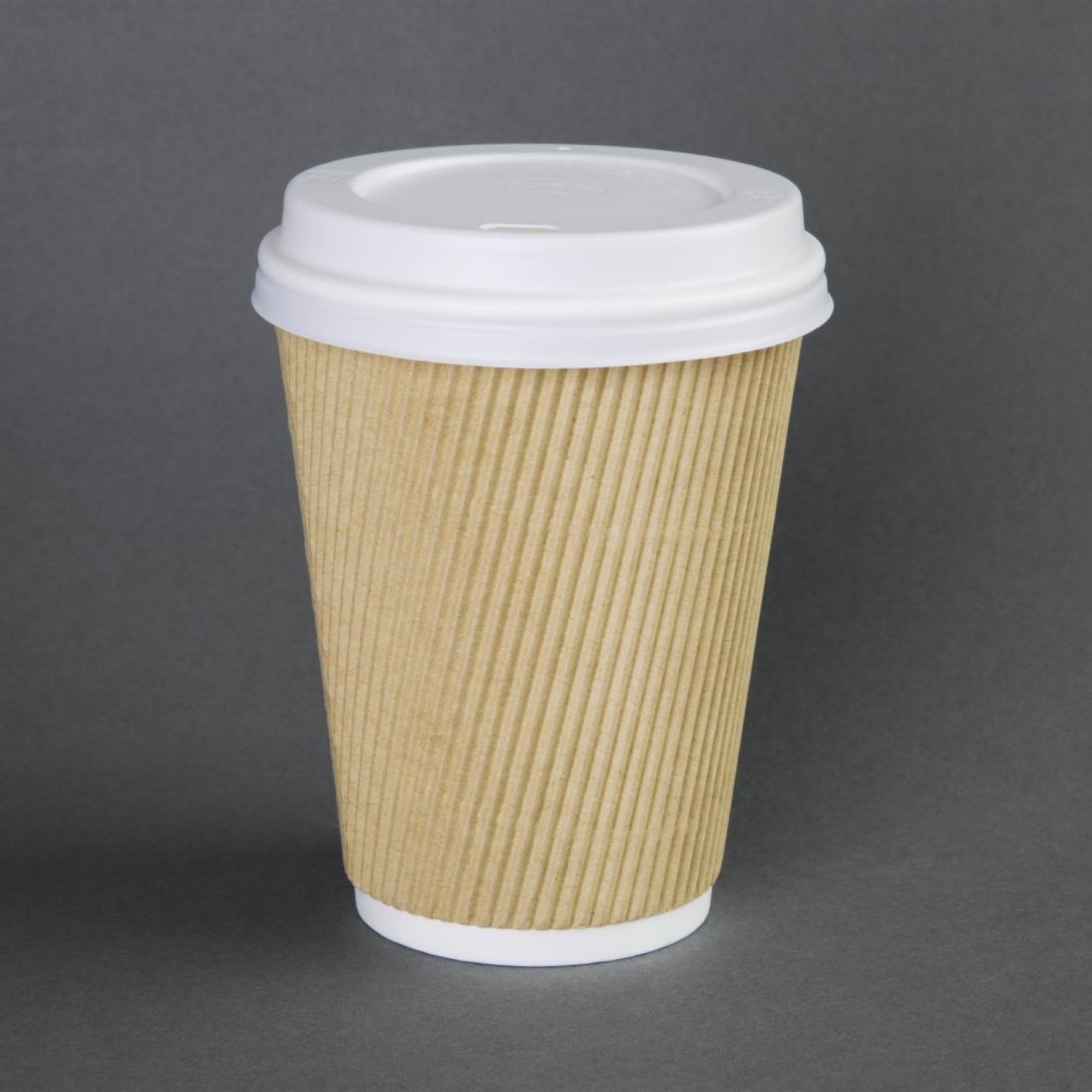 Picture of Fiesta Recyclable Coffee Cup Lids White 225ml / 8oz (Pack of 50)