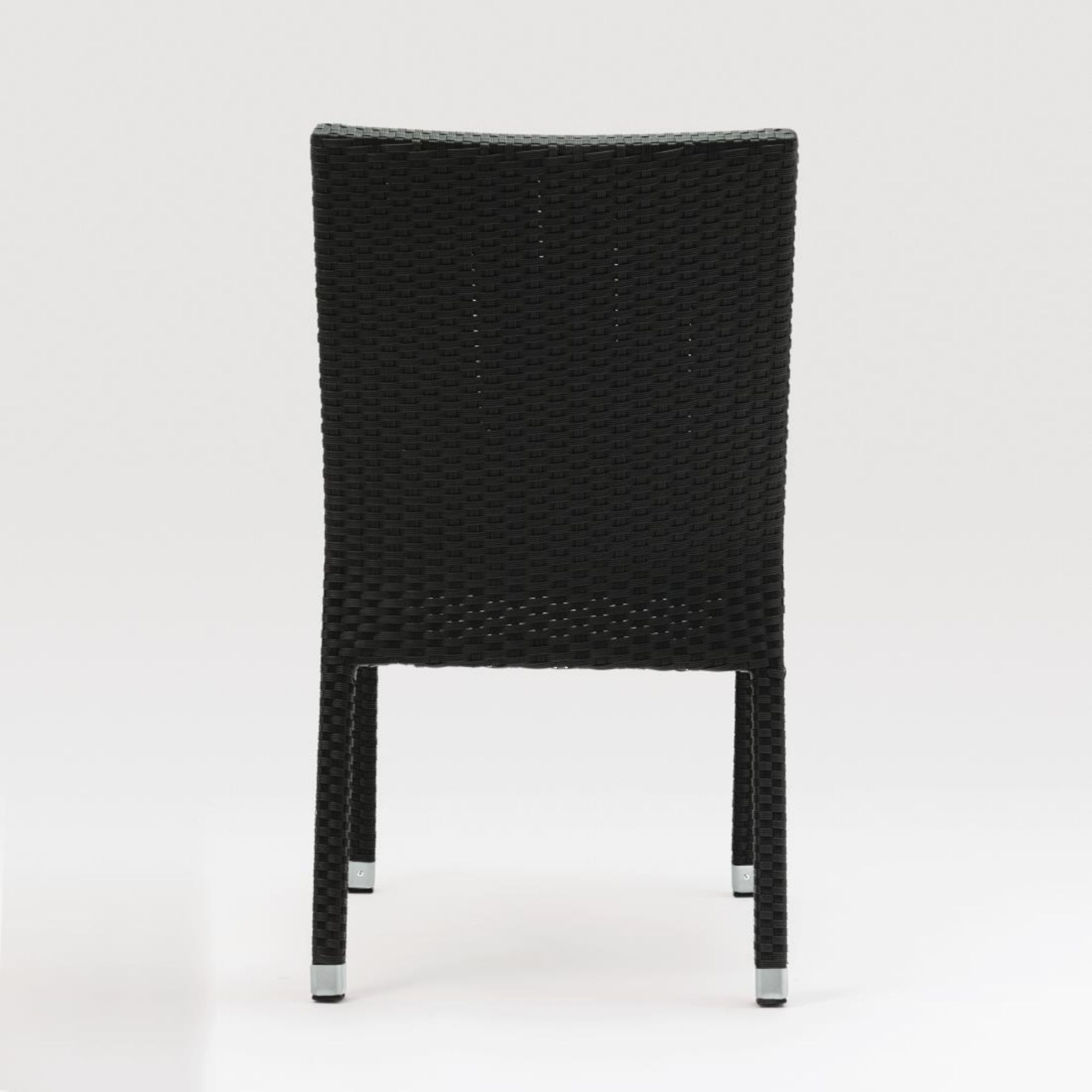 Picture of Bolero PE Wicker Side Chairs Charcoal (Pack of 4)