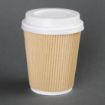 Picture of Fiesta Recyclable Coffee Cup Lids White 340ml / 12oz & 455ml / 16oz (1000 Pack) - CE257