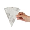 Picture of Colpac Biodegradable Newspaper Print Paper Chip Cones 183mm (1000 pack) - CE230