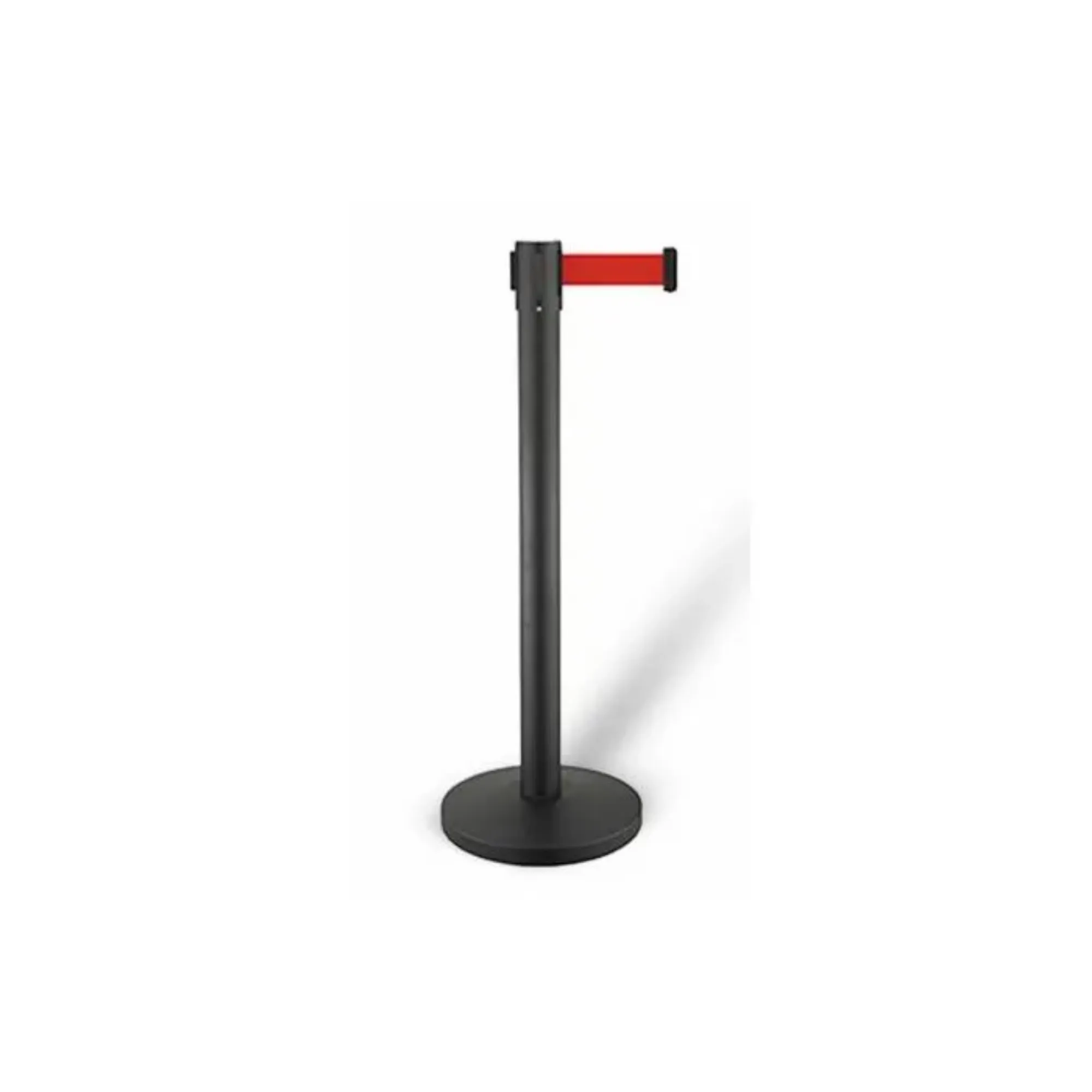 Picture of CombiSteel Retractable Belt Stanchion Stainless Steel Black Set/2 - 7522.0010