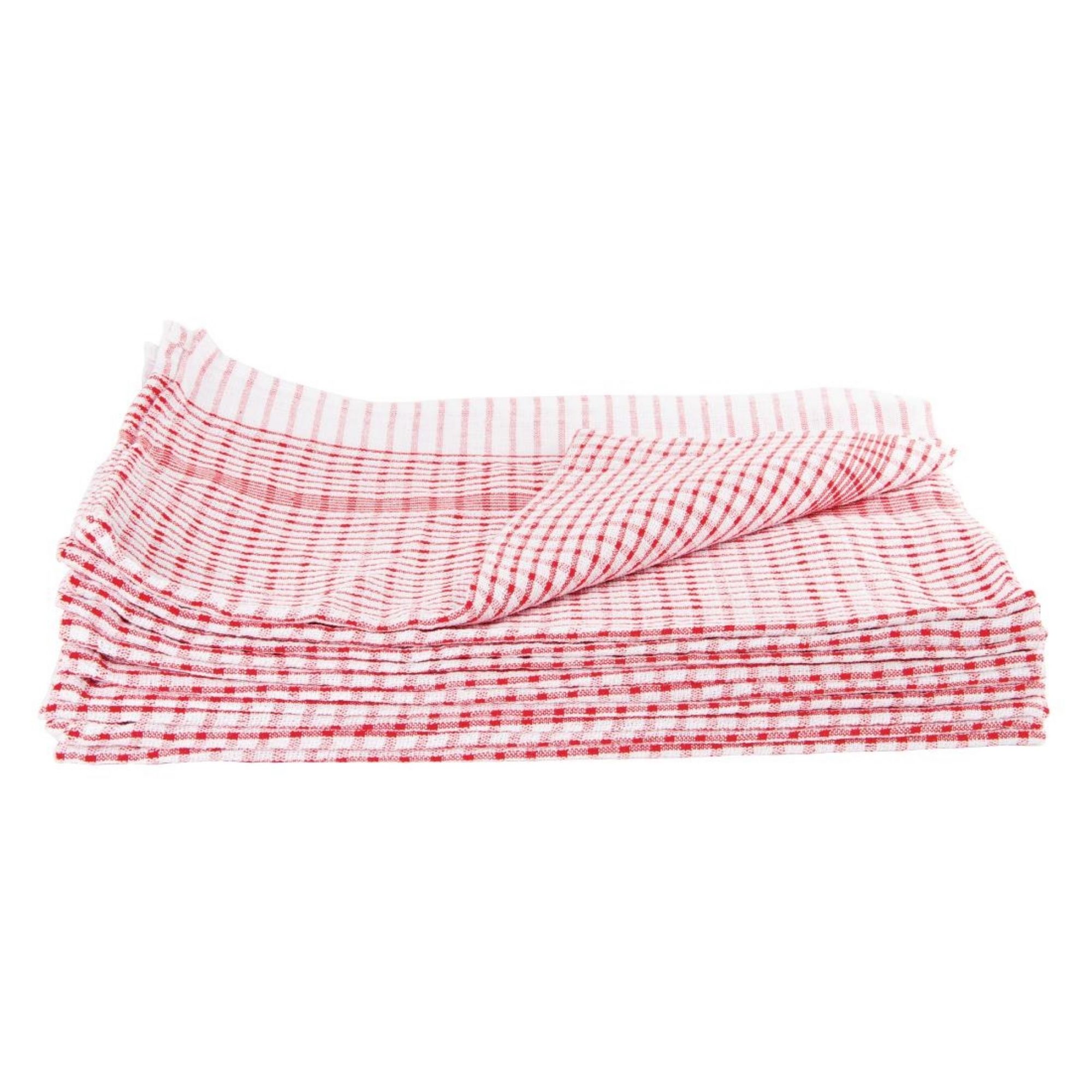 Picture of Vogue Wonderdry Red Tea Towels (Pack of 10)
