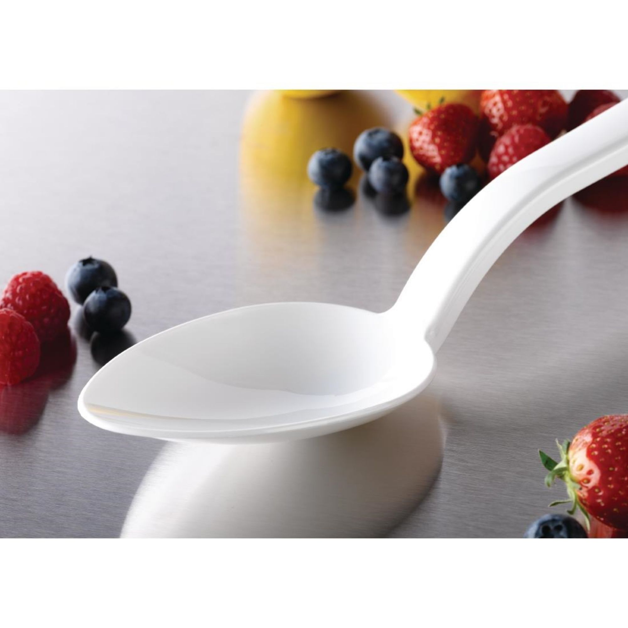 Picture of Matfer Bourgeat Exoglass Serving Spoon White 13"