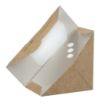 Picture of Vegware Compostable Kraft Sandwich Wedges 65mm (Pack of 500) - DW624