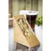 Picture of Vegware Compostable Kraft Sandwich Wedges 65mm (Pack of 500) - DW624