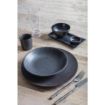 Picture of Olympia Fusion Round Black Coupe Plate 270mm (4 Pack) - DR088