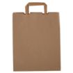 Picture of Vegware Compostable Recycled Paper Carrier Bags Large (Pack of 250) - DW628