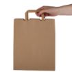 Picture of Vegware Compostable Recycled Paper Carrier Bags Large (Pack of 250) - DW628